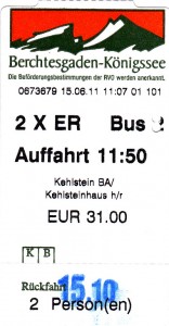 Return Ticket to the Kehlsteinhaus