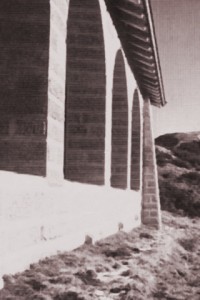 The sun terrace in the late 1930s, with the exposed arches