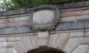 The tunnel to the elevator: built in 1938.