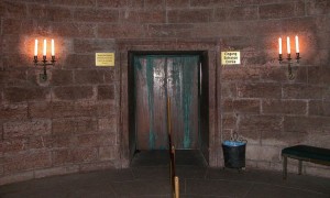 The main entrance to the brass elevator up to the Kehlsteinhaus