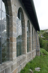 The same view of the Sun Terrace in 2011, and the windows