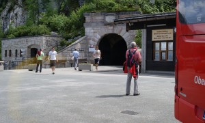 The Kehlsteinhaus Parkplatz, and the bus reservation booth